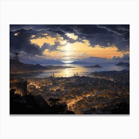 City At Night Canvas Print