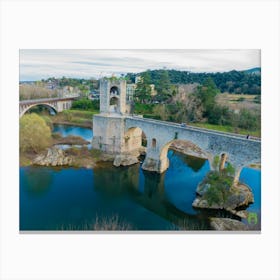 Bridge Over The River in Besalú 20210101 138ppub Canvas Print