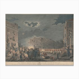 The Riot In Broad Street On The Seventh Of June (1780), James Heath Canvas Print
