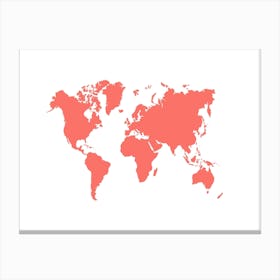 World Map 25 Canvas Print