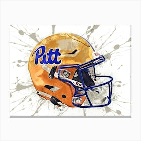 Pittsburgh Panthers NCAA Helmet Poster Canvas Print