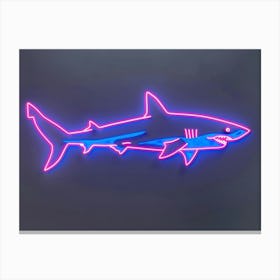 Neon White Tip Reef Shark 4 Canvas Print