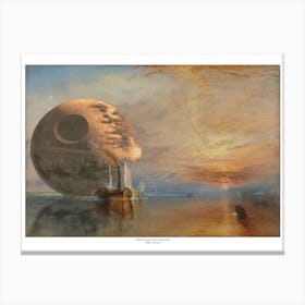 Death Star - Star Wars & Turner Parody Canvas Print