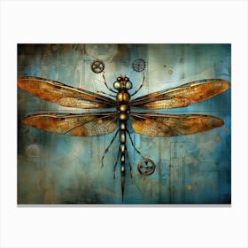 Steampunk Dragonfly Canvas Print