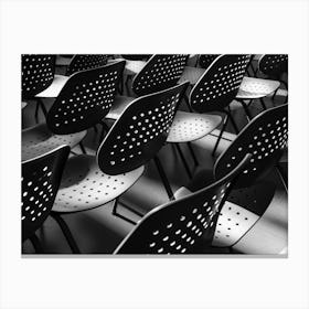 Rows Of Chairs Canvas Print