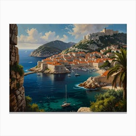 Dubrovnik Art Canvas Print