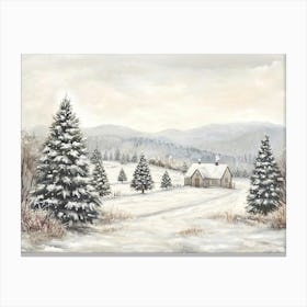 Winter Landscape Canvas Print