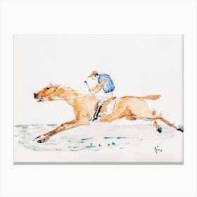 Jockey Au Galop, Henri De Toulouse–Lautrec Canvas Print