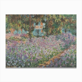The Artists Garden At Giverny, 1900 By Claude Monet Canvas Print