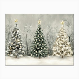 Christmas Trees Canvas Print