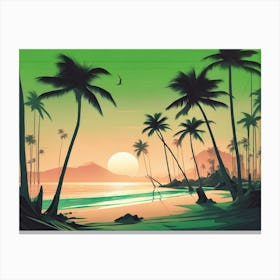 Vector Landscape V2 2 1 Canvas Print