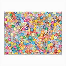 Flower Background Stock Photo Canvas Print