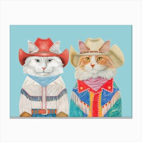 Rodeo Cats 2 Canvas Print