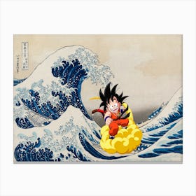 Dragon Ball Great Wave Canvas Print