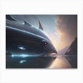 Galactic Whale Canvas Print