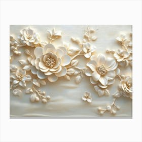 Beautiful Flower 3d 9 Canvas Print