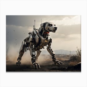 Ai army robotic dog 1 Canvas Print