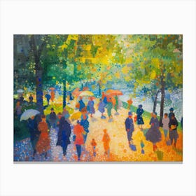 Contemporary Artwork Inspired By Georges Seurat 4 Canvas Print