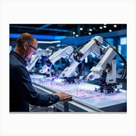 A Dynamic Compelling Exhibitor Of The Ai Driven Automation That Is Reshaping The Modern Industrial (5) Canvas Print