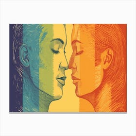 Rainbow Love 1 Canvas Print