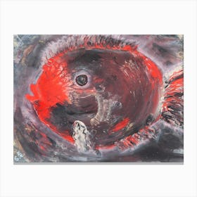 "Red-gray fish, symbol of the Earth" Canvas Print