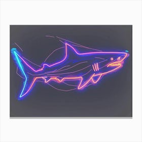 Neon White Tip Reef Shark 1 Canvas Print