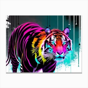 Neon Tiger 1 Canvas Print