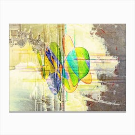 Abstraction on the wall Canvas Print