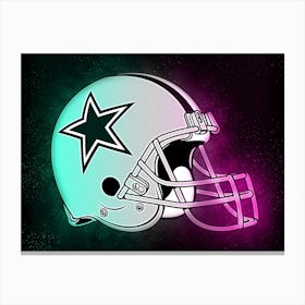 Dallas Cowboys Helmet Style Canvas Print