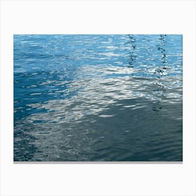 Reflection of clouds in the water Canvas Print