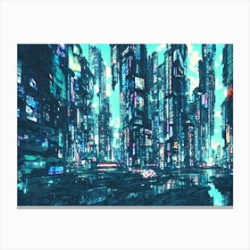 Cyberpunk Novel Renpy Fiction Art Canvas Print