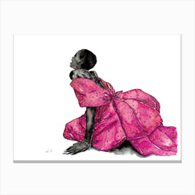 Pink Princess Dress Canvas Print