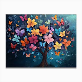 Butterfly Tree 7 Canvas Print