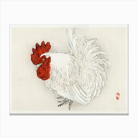 Japanese Bantam, Kōno Bairei Canvas Print