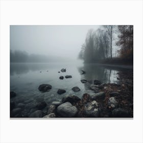 Foggy Lake 1 Canvas Print