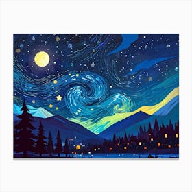 Starry Night 190 Canvas Print