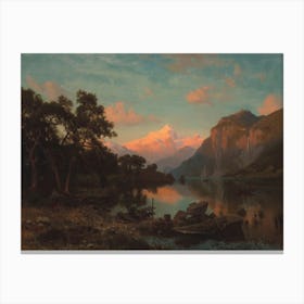 Lake Lucerne, Albert Bierstad Canvas Print