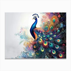 Peacock 51 Canvas Print