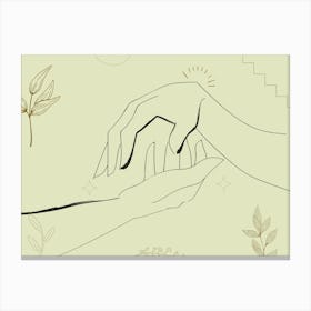 Hands Of Love Canvas Print