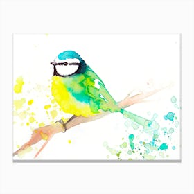 Green Bird Canvas Print