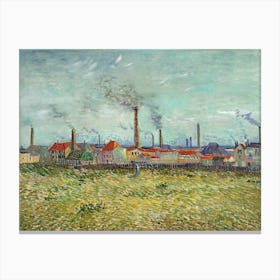 Factories At Clichy (1887), Vincent Van Gogh Canvas Print