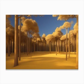 Yellow Forest 5 Canvas Print