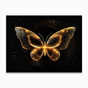 Golden Butterfly 20 Canvas Print