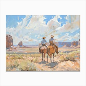Cowboys In The West 2 Canvas Print
