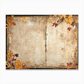 A Vintage Thanksgiving Themed Backdrop Illustrating The Fusion Of Rustic Material And Luxurious Ant Canvas Print