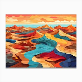 Abstract Landscape Painting 1 Canvas Print