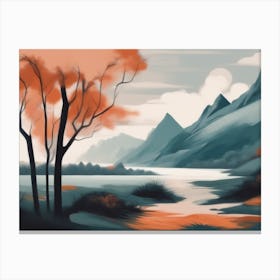 Landscape Painting 13 Canvas Print