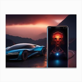 Futuristic Car Canvas Print