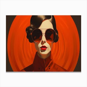 Lady In Sunglasses 1 Canvas Print