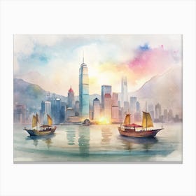 Hong Kong City 1 Canvas Print